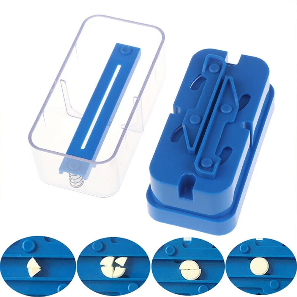 Paddsun Pill Cutter Splitter Divider Medicine Storage Tablet Cut Slicer
