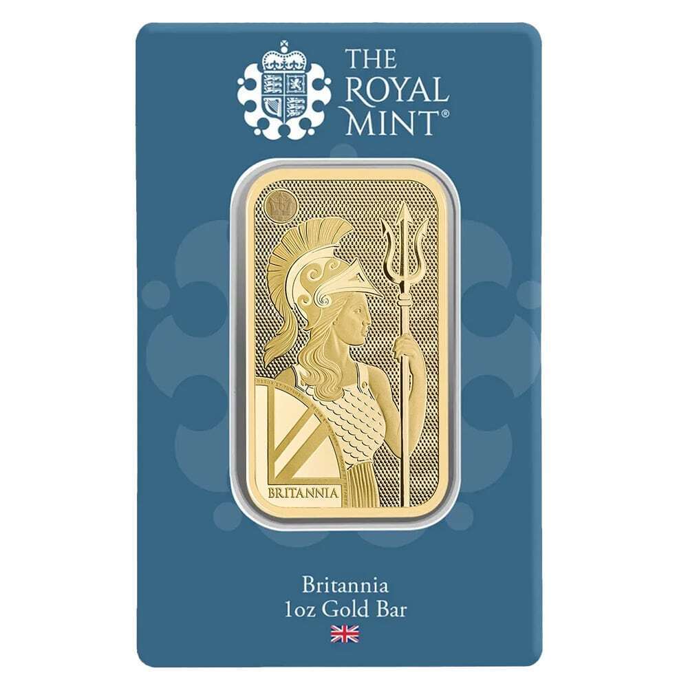 1 oz The Royal Mint Britannia Gold Bar .9999 Fine (New Assay)