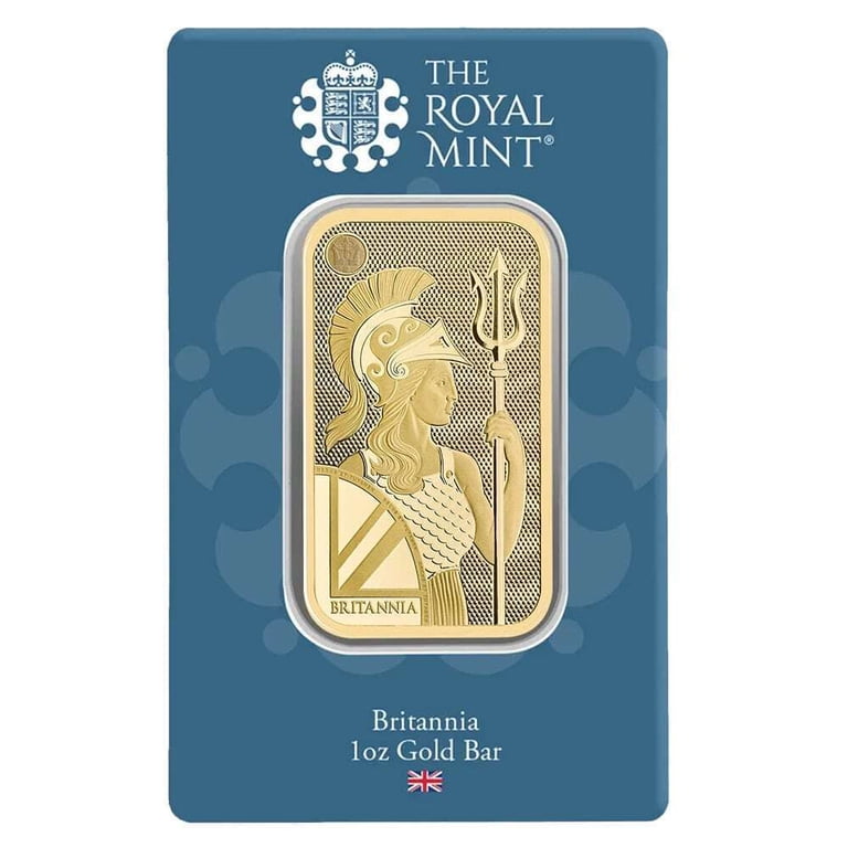 1 oz The Royal Mint Britannia Gold Bar .9999 Fine (New Assay