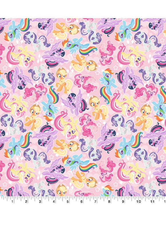 Springs Creative 18" x 21" Cotton Hasbro My Little Pony Friends Precut Sewing & Craft Fabric, Multi-color