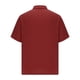 thumbnail image 4 of Camisa de Manga Corta Botón de los Hombres Casual de Color Sólido Botón Cardigan Bolsillo de Manga Corta Turndown Cuello Blusa, Poliéster, 4 of 5