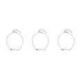 thumbnail image 3 of Qarigey Pulseras de tobillo Decoraciones de rosas Tobilleras de accesorios de moda para mujer Plata Type1 NO1 Qarigey CBP253782, 3 of 6