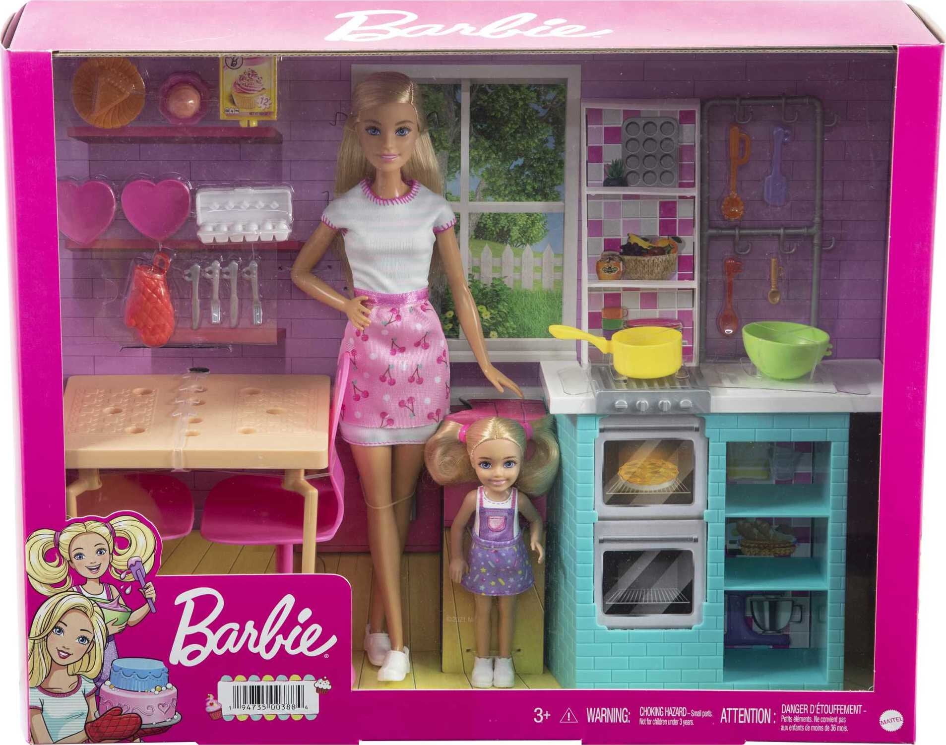 Barbie® Baking Kitchen Dolls and Accessories Playset