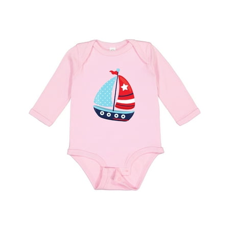 

Inktastic Sailing Boat Sailor Sailing Sails Boat Ship Boys Long Sleeve Baby Bodysuit