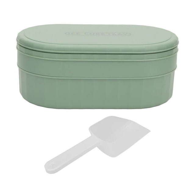 Ice Maker , Ice Tray Easy Operation With Lid For Freezer White,Green,Yellow