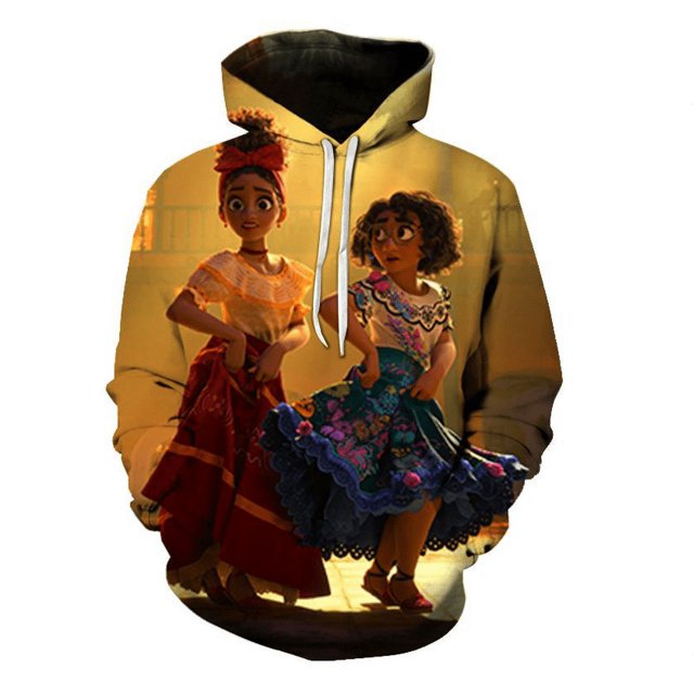 Chandails en Molleton Hip Hop Imprimés 3D Encanto Chandail à Capuchon Mode Adulte Chandails en Molleton Chandail à Capuchon pour Hommes Femmes Unisexe