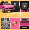 thumbnail image 3 of UBesGoo 12V Kids Ride on Car Toys, Licensed Porsche Cayenne Powered Electric Car for Kids, Parent Remote Control, Pink, 3 of 10