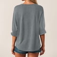 thumbnail image 7 of Godom Women's 2025 Fashion Tops 3/4 Length Sleeve Business Casual Blouses Summer Tees Shirts, 7 of 7