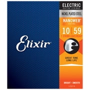 Elixir Strings, Electric Guitar Strings, Nickel Plated Steel with NANOWEB Coating, Longest-Lasting Bright Tone with Comfortable Feel, 7 String Light/Heavy 10-59