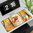 thumbnail image 3 of Welcome Fall Beagle Strolling Through the Autumn Maple Forest Desk Mat Full Keyboard Mouse Pad Beagles Dog Lover Gifts Idea Large Mousepad - 12012, 3 of 5