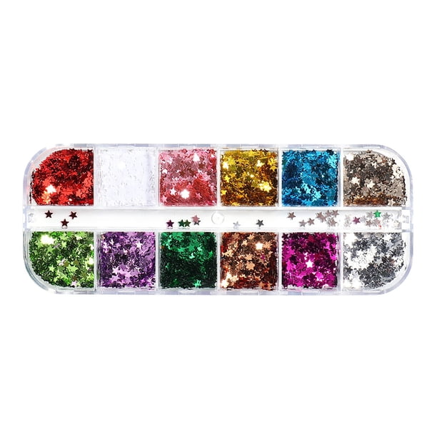 Nail Glitter Lentejuelas 3D Corazón Decoración de uñas