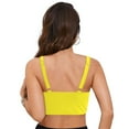 thumbnail image 5 of Yindaity Swim Top Women's Twist Front Bikini Top - Padded Swimsuit Top Women's Twist Front Bikini Top - Padded Swimsuit Top Women'S Swim Tops(Yellow,L), 5 of 9