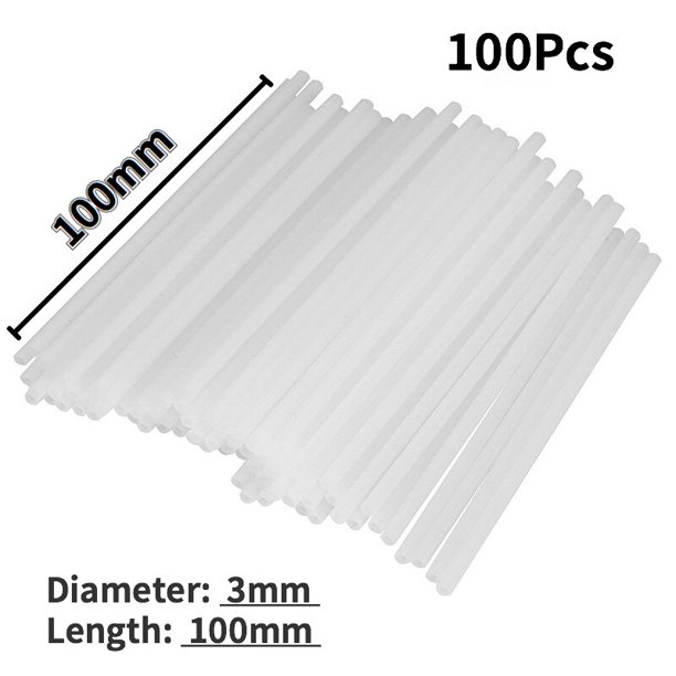 100Pcs Plastic Lollipop Stick Safe White Cake Topper Pop Sucker Sticks for Chocolate Sugar Candy Lollypop DIY Mold Decoration Gao Jinjia LED