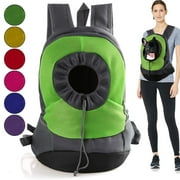 "Gonex Pet Backpack Carrier Bleathable Mesh Dog Shoulder Bag Cat Chest Bag,6 Colors,S/L"
