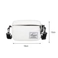 thumbnail image 3 of Bolso de mujer Moda Lona Patchwork Crossbody Teléfono Mini Bolsos Blanco, 3 of 5