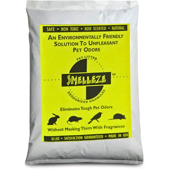 SMELLEZE Natural Pet Litter Smell Deodorizer Granules 50 lb. Bag