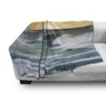 thumbnail image 3 of Seascape Soft Flannel Fleece Throw Blanket, Sunset over Wavy Ocean Tranquil Moment Scenery Tropical Sea and Tangerine Sky, Cozy Plush for Indoor and Outdoor Use, 50" x 60", Multicolor, by Ambesonne, 3 of 6