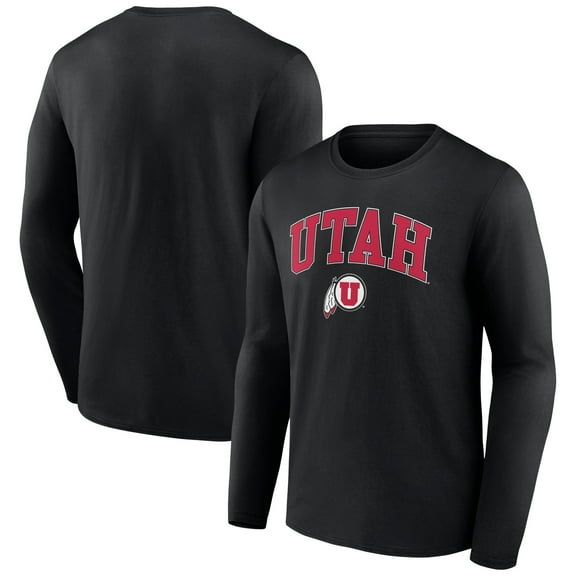 Men's Black Utah Utes Campus Long Sleeve T-Shirt