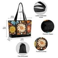 thumbnail image 2 of FORMRS Canvas Laptop Tote Bag for Women with 15.6" Computer Compartments Shoulder Handbag, Blooming Flowers, 2 of 7