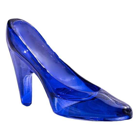 lanema Exquisited Transparent Glass High Heel Statue Modern Home Accent Sculpture