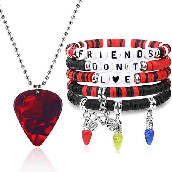 Friends Don't Lie Bracelets Strange Necklace Set Friendship Gift Merch Jewelry Ideal Gifts for Birthday Valentine's Day
