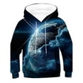 thumbnail image 1 of Gibobby Sudaderas con capucha 2 a 12 años Niños Niñas 3D Impreso Moda Pullover Sudaderas Novedad Patrón Sudaderas con capucha(Azul oscuro, 11-12 Años), 1 of 2