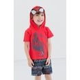 thumbnail image 2 of Marvel Spider-Man Big Boys Cosplay T-Shirt and Mesh Shorts Outfit Set Toddler to Big Kid, 2 of 5