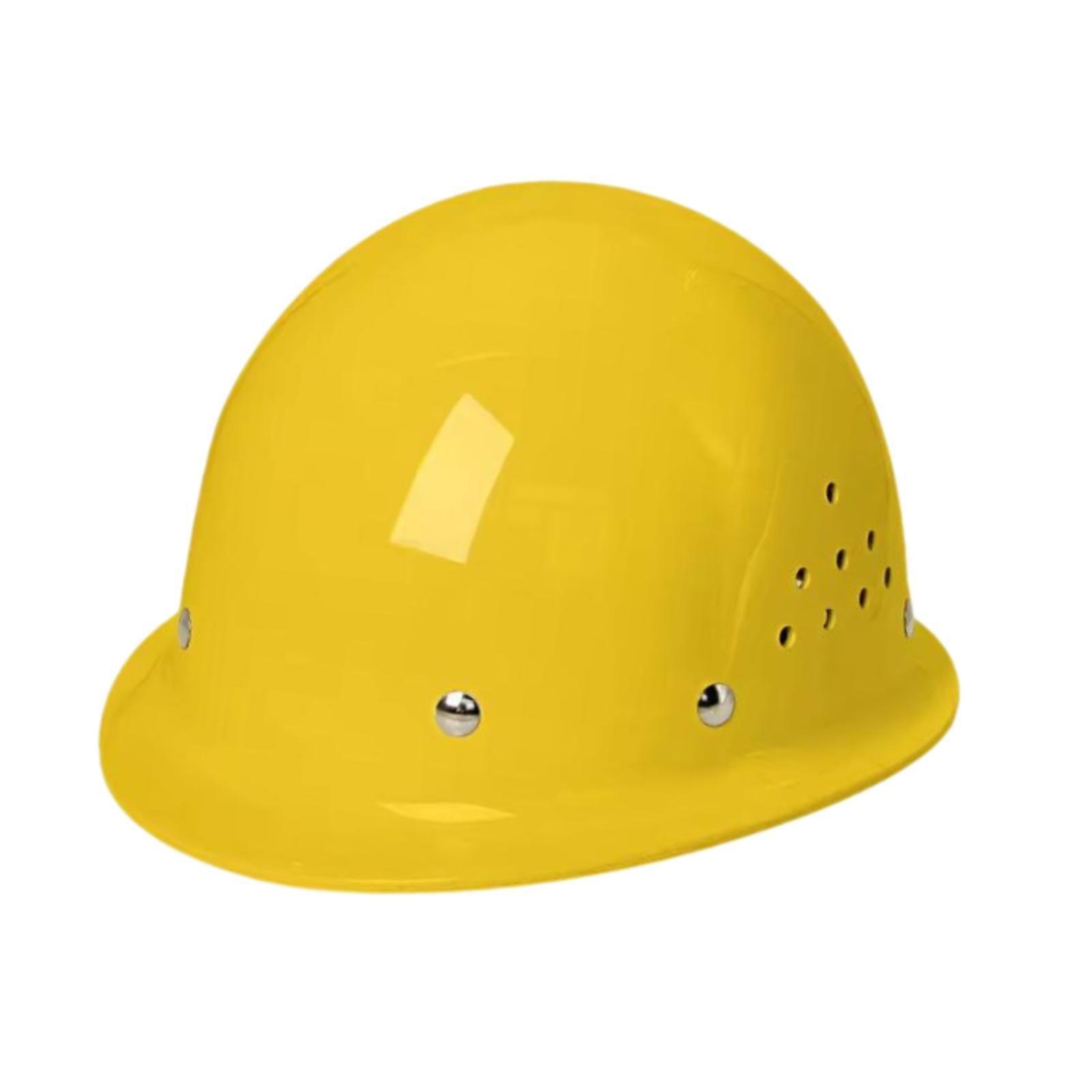 Zxpjkyu Hard Hat Sturdy Breathable Thickened Work Helmet for Climbing Outdoor Adults Yellow