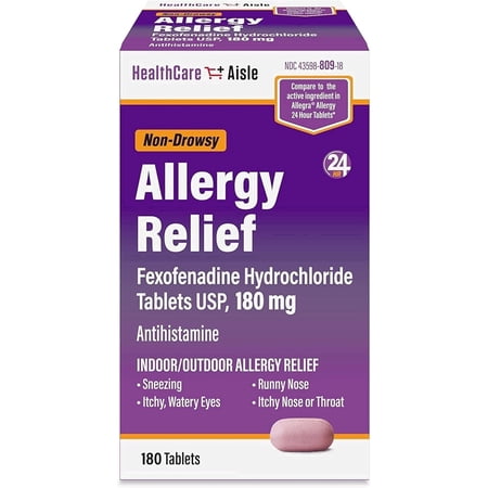 HealthCareAisle Allergy Relief Fexofenadine Hydrochloride Tablets