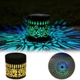 thumbnail image 6 of Solar Lights Outdoor, Metal Solar Step Wall Lights, Mandala Themed Fence Lights, Decorative Projector Lamp, Wireless Pattern Sconce, LED Night Lantern for Garden, Backyard, Courtyard, Pathway, 6 of 6