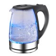 thumbnail image 5 of Portable Electric Glass Kettle 1.7L with Blue LED Light and Stainless Steel Base Hot Water Kettle, BPA Free, Auto Shutoff, Electric Kettle, 5 of 8