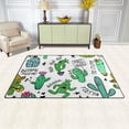 thumbnail image 3 of Coolnut Lightweight Soft Area Rugs 60 x 39 inch (5'x 3'3"), Colorful Cactus and Succulent Floor Mat for Kids Playing Room Hardwood Floor Living Room Nursery Rugs, 3 of 6