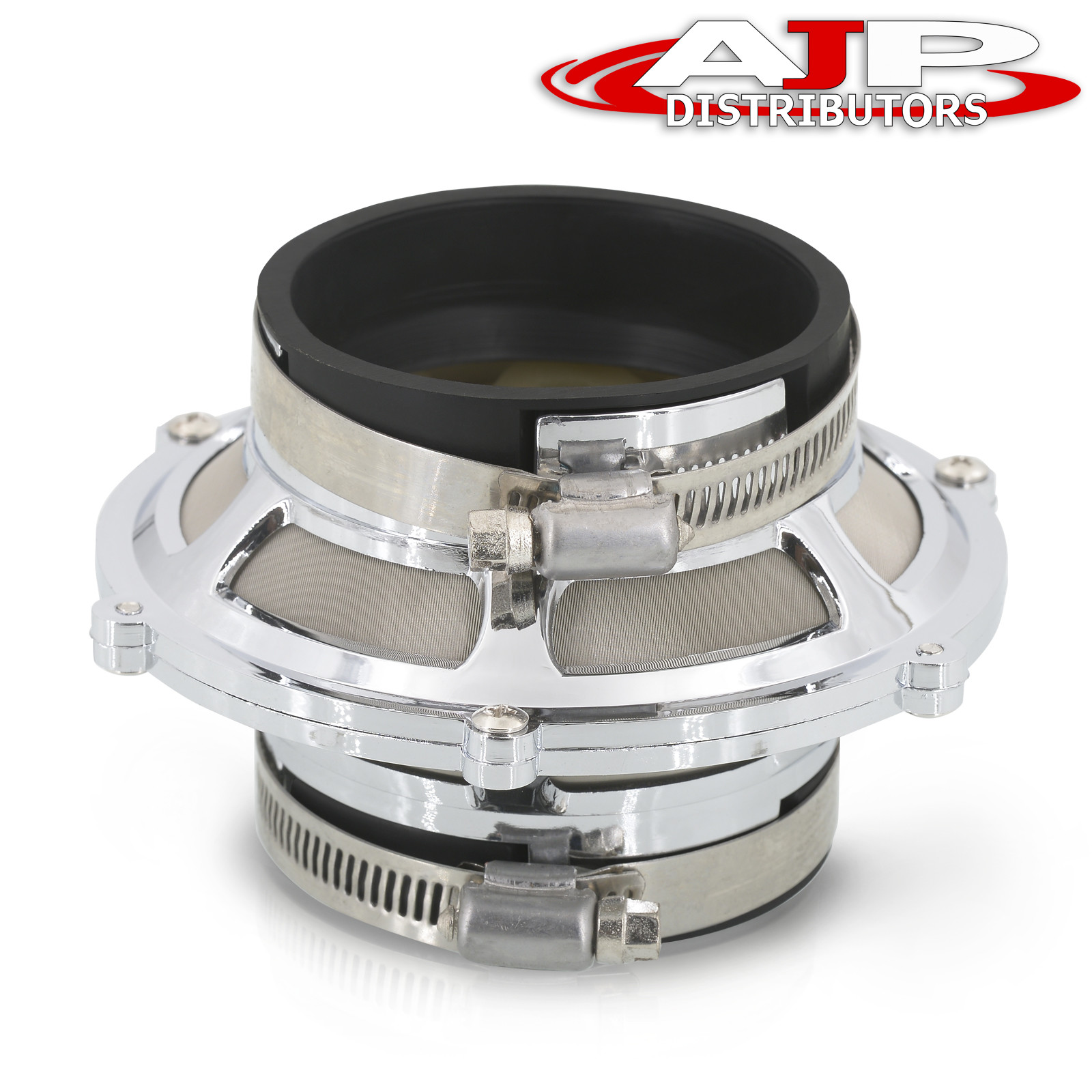 Universal 3" 76mm Turbo/Cold Air Intake Bypass Valve Ram Filter Silver