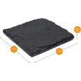 thumbnail image 3 of SHAR Dark gray slate coasters (4pcs) - decorative coasters under slate pots and felt storage boxes, 3 of 4