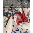 thumbnail image 6 of Cloth Napkins Independence Day Stars Eucalyptus Leaves Washable Soft Kitchen Dinner Napkin Set of 6,Retro USA Flag Theme Reusable Cocktail Napkins for Wedding Holiday Party Event,20x20In, 6 of 7