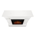 thumbnail image 4 of Bowery Hill Contemporary Solid Wood Electric Fireplace in White, 4 of 25