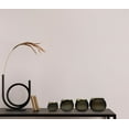 thumbnail image 4 of Bergamo Art Set of 4 Decorative Handmade Aluminum Gold and Brown Flower Vases, 4 of 4