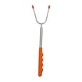 thumbnail image 3 of GROWTH TANK BBQ Fork Extendable Reusable Stainless Steel Multipurpose Wooden Handle Campfire orange, 3 of 7
