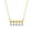 10K Yellow Gold, variant on ARAIYA FINE JEWELRY 10K Yellow Gold Round-shape Five Lab Grown Diamond Bar Pendant with Silver Cable Chain Necklace 18" (1/4 cttw, D-F Color VS Clarity) 18"