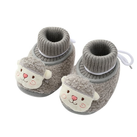 

eczipvz Baby Shoes Baby Girls Boys Warm Shoes Soft Booties Snow Comfortable Boots Toddler Warming and Fashion Toddler Play Shoes (Grey 4.5 Toddler)