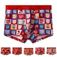 thumbnail image 6 of Mens Red Boxer Briefs Underwears Cotton Breathable Oversized Underpants Shorts, 6 of 8