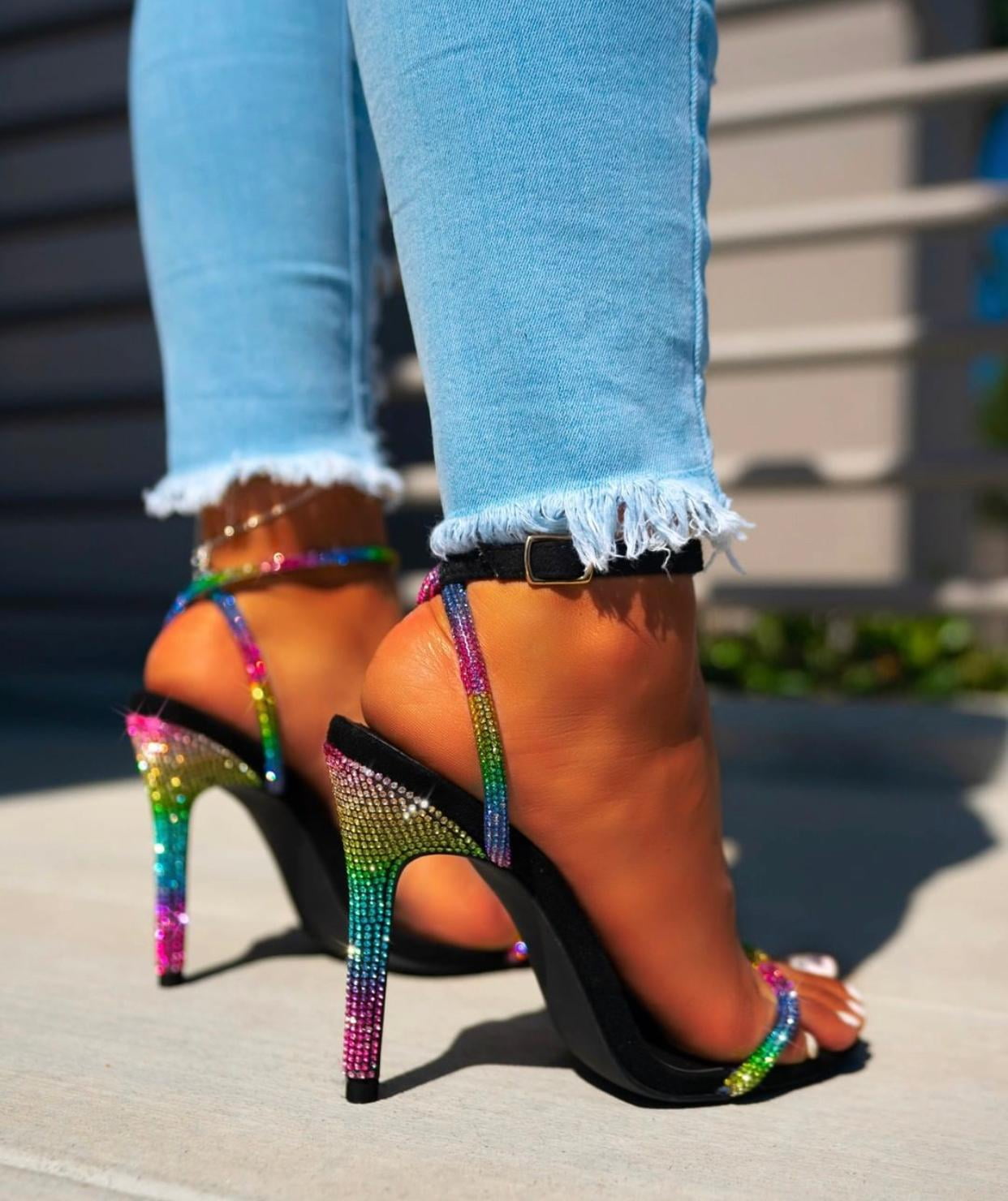 Open toe Stiletto Heeled Sandal NUDE 