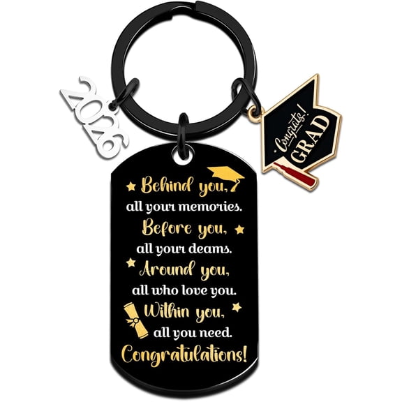 Graduation Gifts for Men Women 2026 Graduation Keychain for Him Her Class of 2026 Gift for College Middle High School Graduate