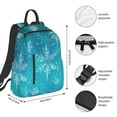 thumbnail image 2 of Honeii Christmas Snow Print Lightweight Backpacks,Carry on Backpack,Durable Backpack for School, Work & Travel, 2 of 7