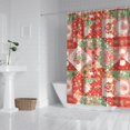 thumbnail image 2 of Pioneer Flower Floral Print Pattern Shower Curtain 84"x72", Bathroom Decorative Shower Curtain Set with 12 Hooks, Waterproof Washable, 2 of 6