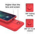 thumbnail image 4 of Compatible with Xiaomi Poco F4 Case Silicone Shockproof TPU Phone Cases for Xiaomi Poco F4 Anti-Scratch Protective Case with Ring (Red), 4 of 14