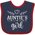 thumbnail image 3 of Inktastic Auntie Girl for Niece Girls Baby Bib, 3 of 4