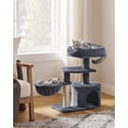 thumbnail image 3 of Árbol para Gatos con Poste para Rascar Cubierta de Felpa Gris Antracita, 3 of 7