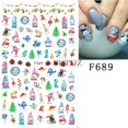 thumbnail image 1 of Pegatinas de Luz Navideña en relieve 5D para decoración de uñas, bolas de alce de Papá Noel rojo, deslizadores para manicura, GL5D-R013 de Navidad, 2023, 1 of 4