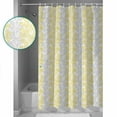 thumbnail image 4 of Yellow Grey Botanical Waterproof Fabric Shower Curtain,Pastoral Spring Summer Leaf Aesthetics Shower Curtain for Bathroom Curtains Bathtubs Hotel Washable Shower Curtains with 12 Hooks Small 36x72in, 4 of 6